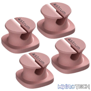 CO060 Mini Cable Organizer Clips  4 Piece Set for Cable Management-Pink